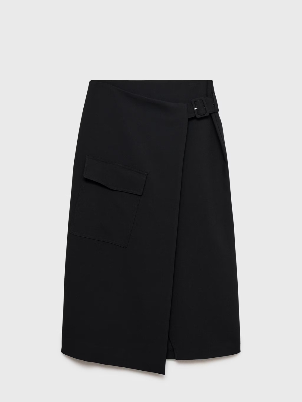 Mango Black Midi Wrap Skirt - Women - Picture 4 of 5